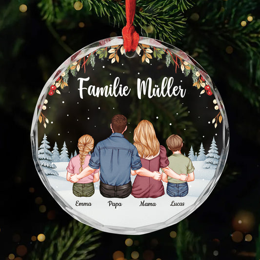 5561OGE1 familie personalisierte glas ornamente familie 5561O3TZI