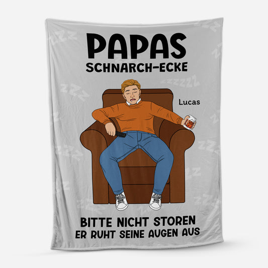 5579BGE1 papas schnarch ecke kuscheldecke personalisiert_ papa 5579B6TZB