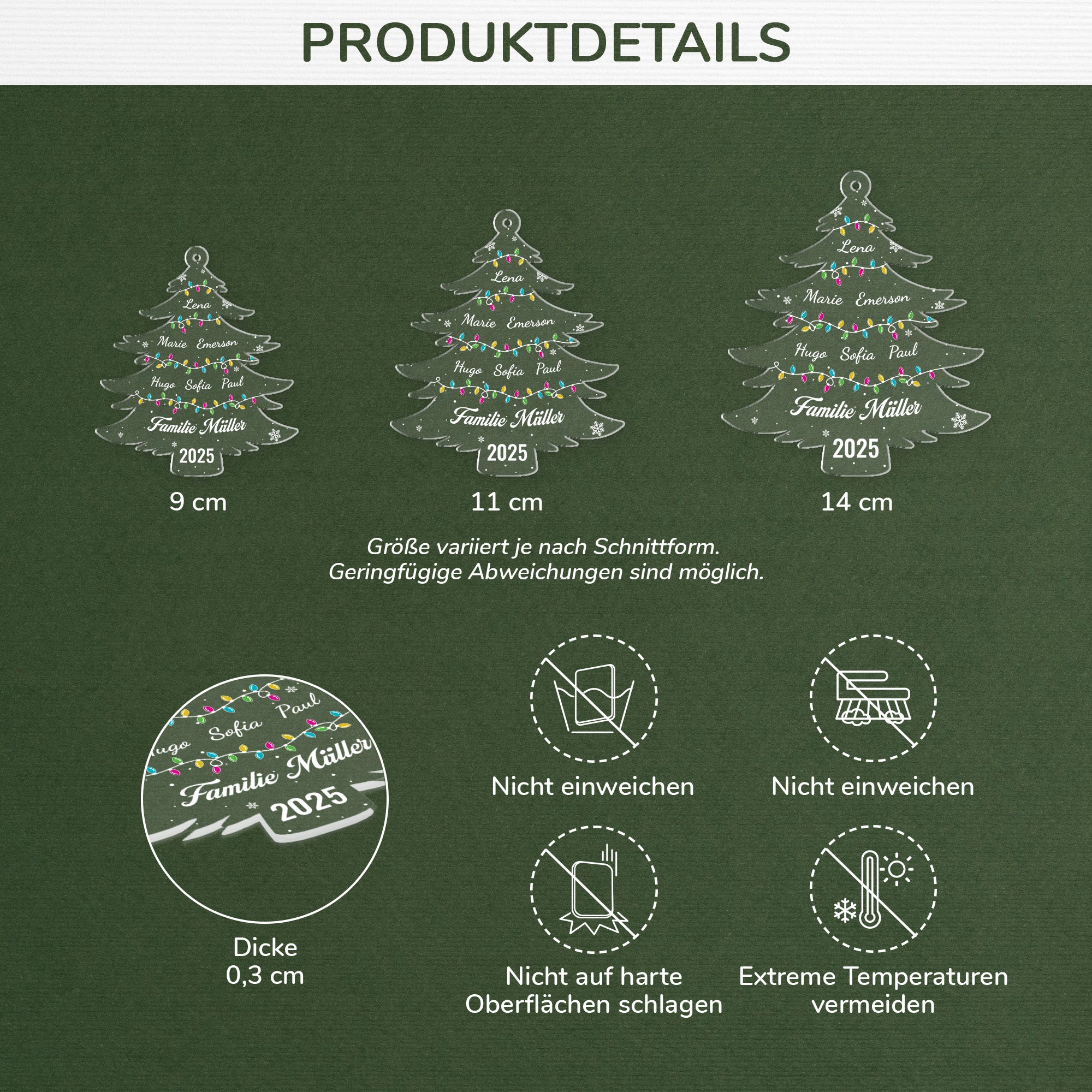 5589OGE3 die familie weihnachtsbaum personalisierter weihnachtsschmuck_ aus acryl familie 5589OTTMI