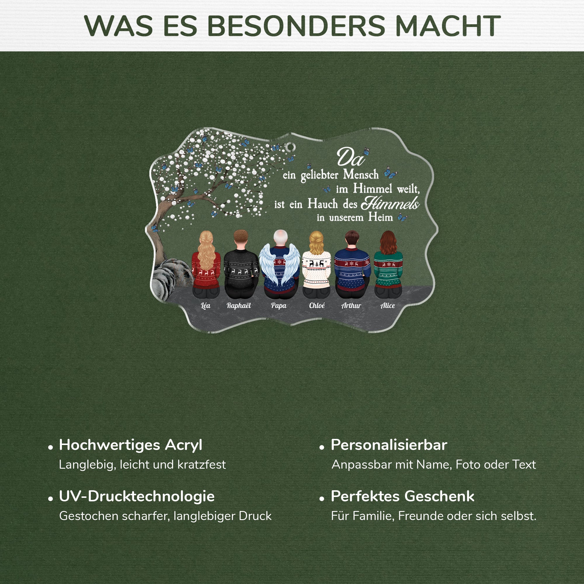 5591OGE4 ein geliebter mensch im himmel personalisierte acryl ornamente zur erinnerung 5591O8QCB