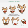 5593OGE3 rentier personalisierte 2 schicht holz ornamente kinder weihnachten 5593OKKZK
