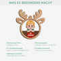 5593OGE4 rentier personalisierte 2 schicht holz ornamente kinder weihnachten 5593OKKZK