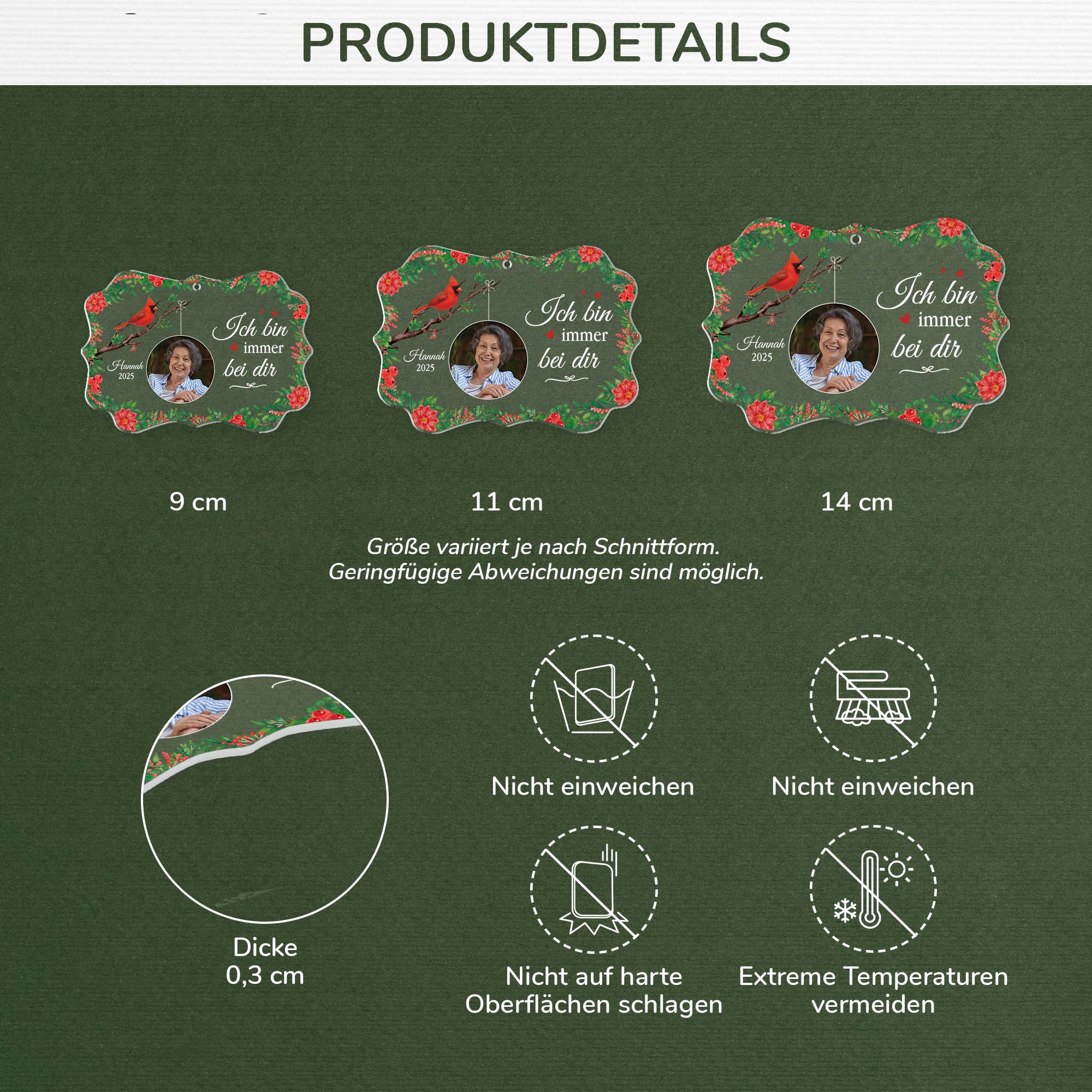 5603OGE3 der himmel ist wunderschon denn meine mutter ist jetzt dort personalisierte acryl ornamente mit foto mama 5603O8VNA_220e93cd 0991 4374 8a7a 4f31448384e8