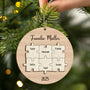 5618OGE2 familie puzzle personalisierte 2 schicht holz ornamente familie 5618O8MCI