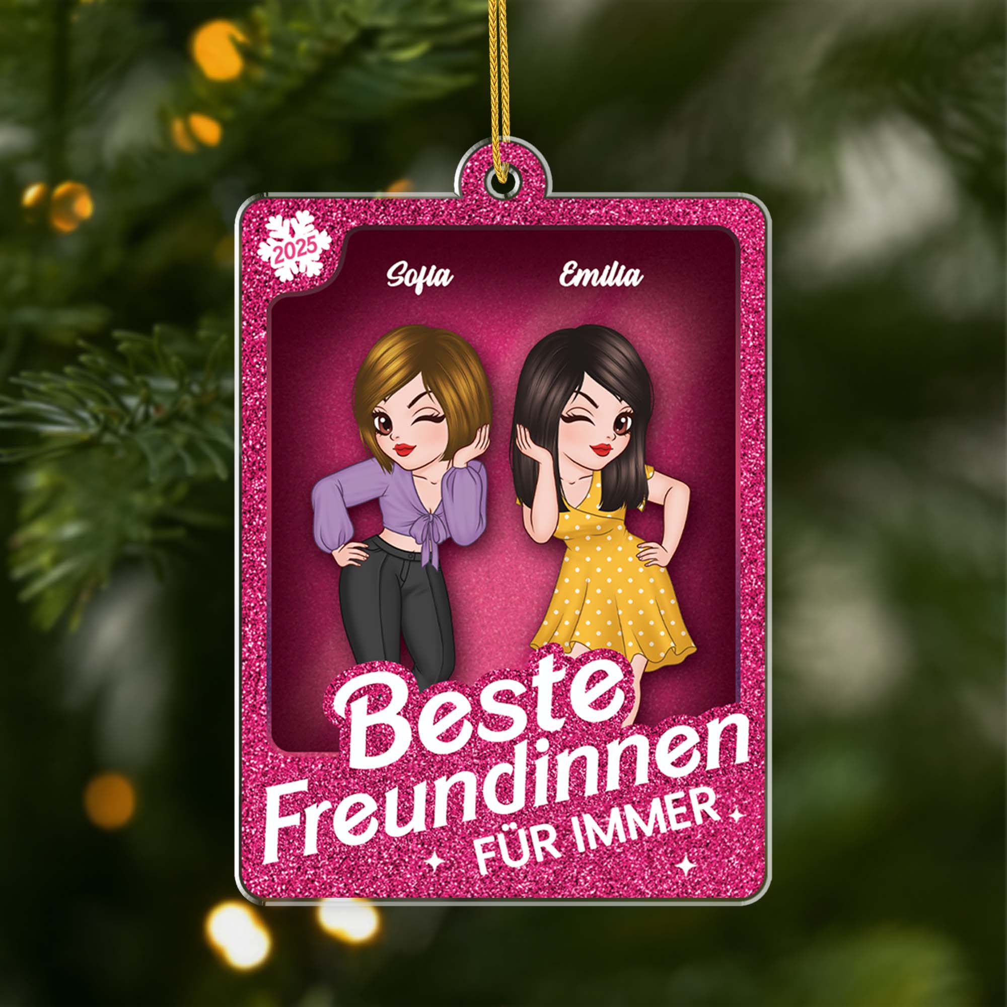 5619OGE1 beste freunde fur immer personalisierte acryl ornamente beste freundinnen 5619O5ZAF