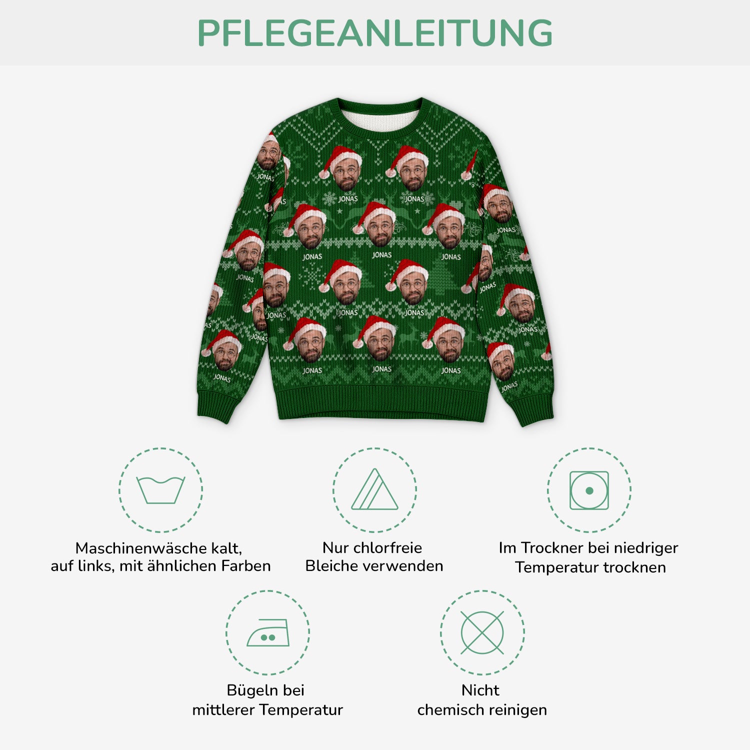 5633WGE4 lustige geschenke mit gesicht personalisierter weihnachtspullover_ mit foto 5633W8MNB