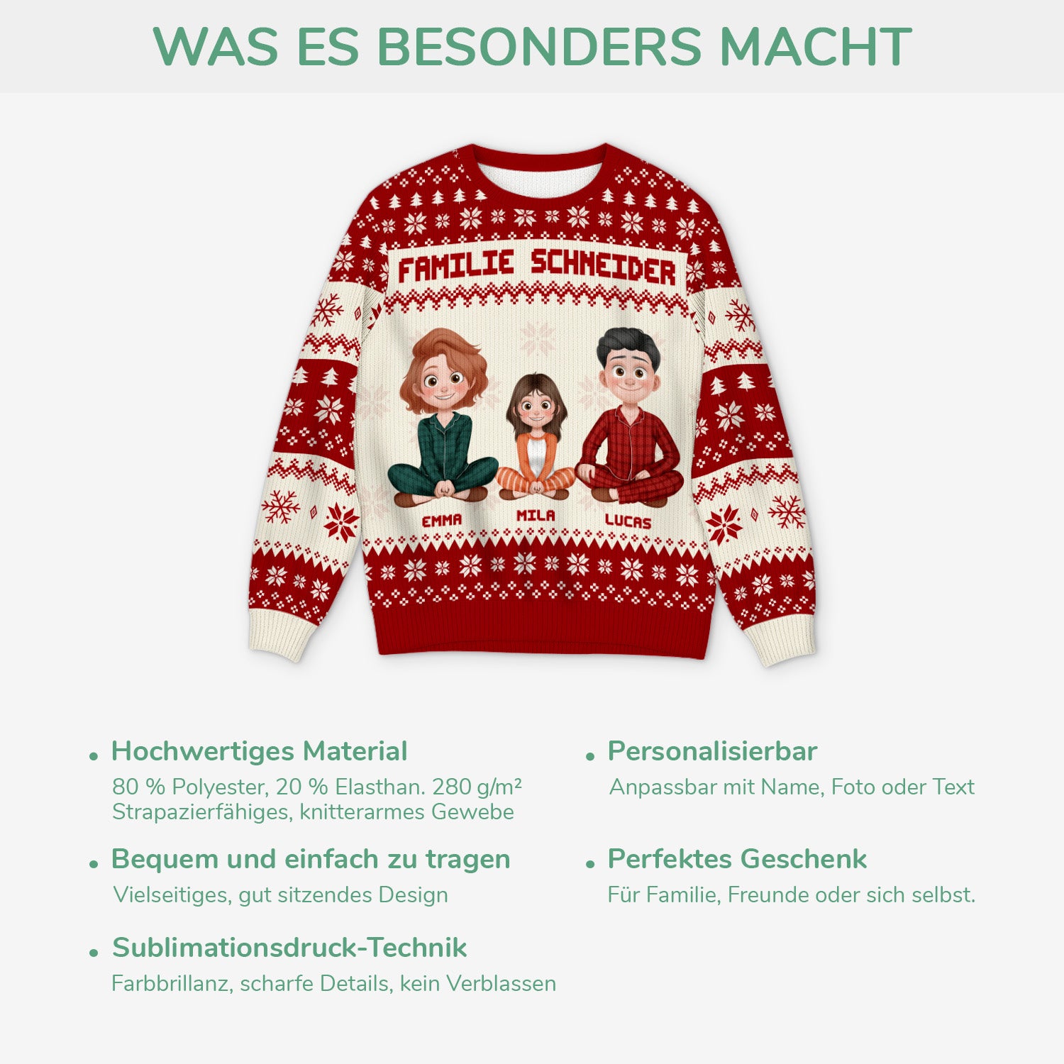 5645WGE5 die familie weihnachtspullover familie personalisiert_ 5645W3TTI
