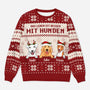 5652WGE1 das leben ist besser mit hunden weihnachtspullover hund personalisiert_ 5652WKZNC