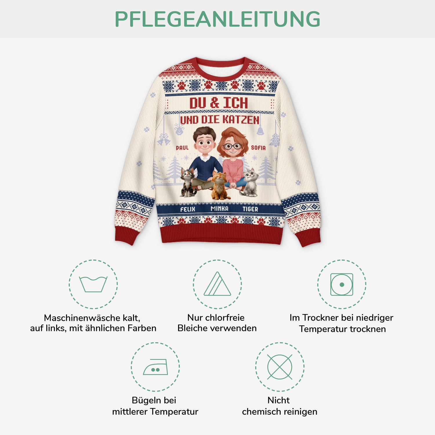 5658WGE4 du ich und die katzen personalisierter weihnachtspullover_ paar 5658W3QMD_ee37eaac 0047 4085 ad88 00be1fcdaeda