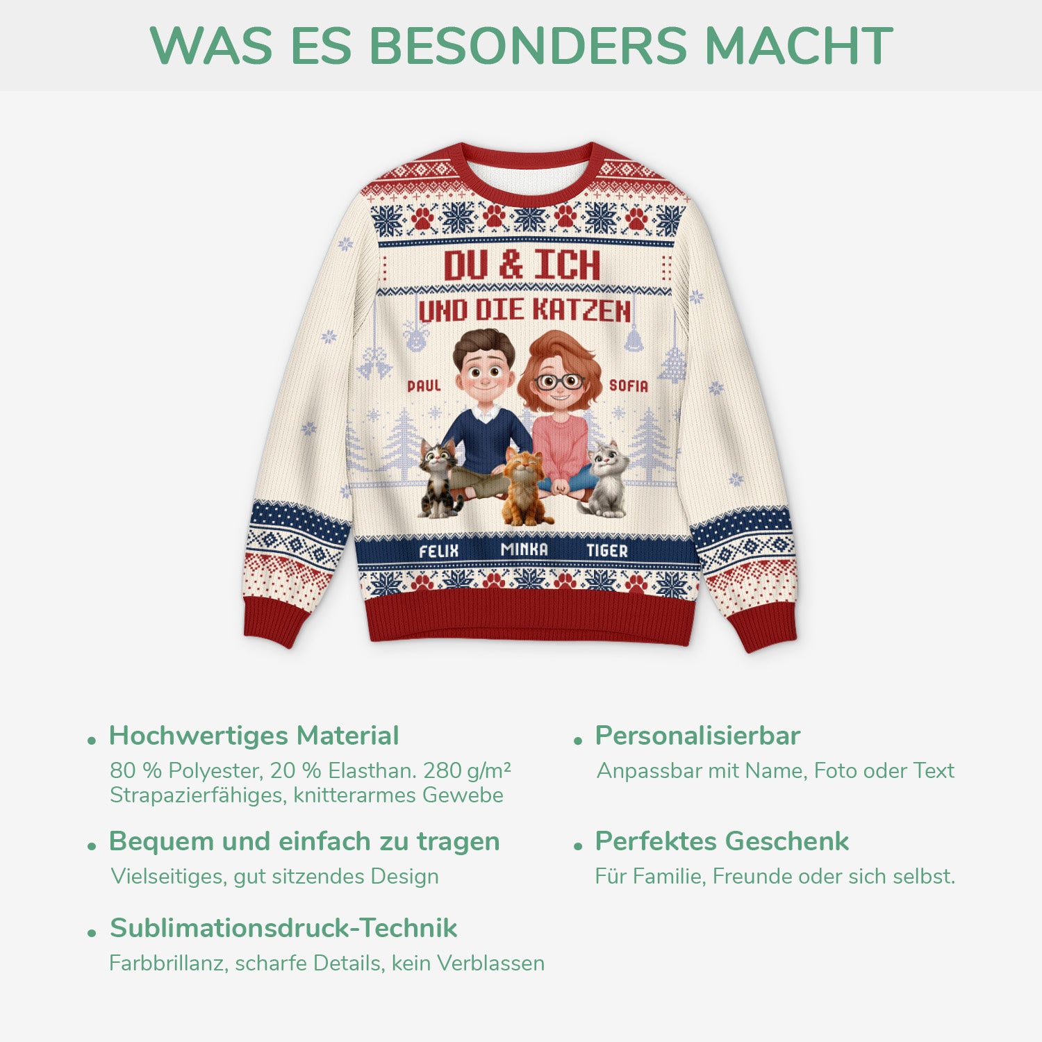 5658WGE5 du ich und die katzen personalisierter weihnachtspullover_ paar 5658W3QMD_255d4fe4 e659 48b4 8e57 0238aed58041