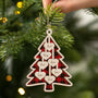 5672OGE2 familie personalisierte 2 schicht holz ornamente weihnachten familie mit namen 5672O6ZCI