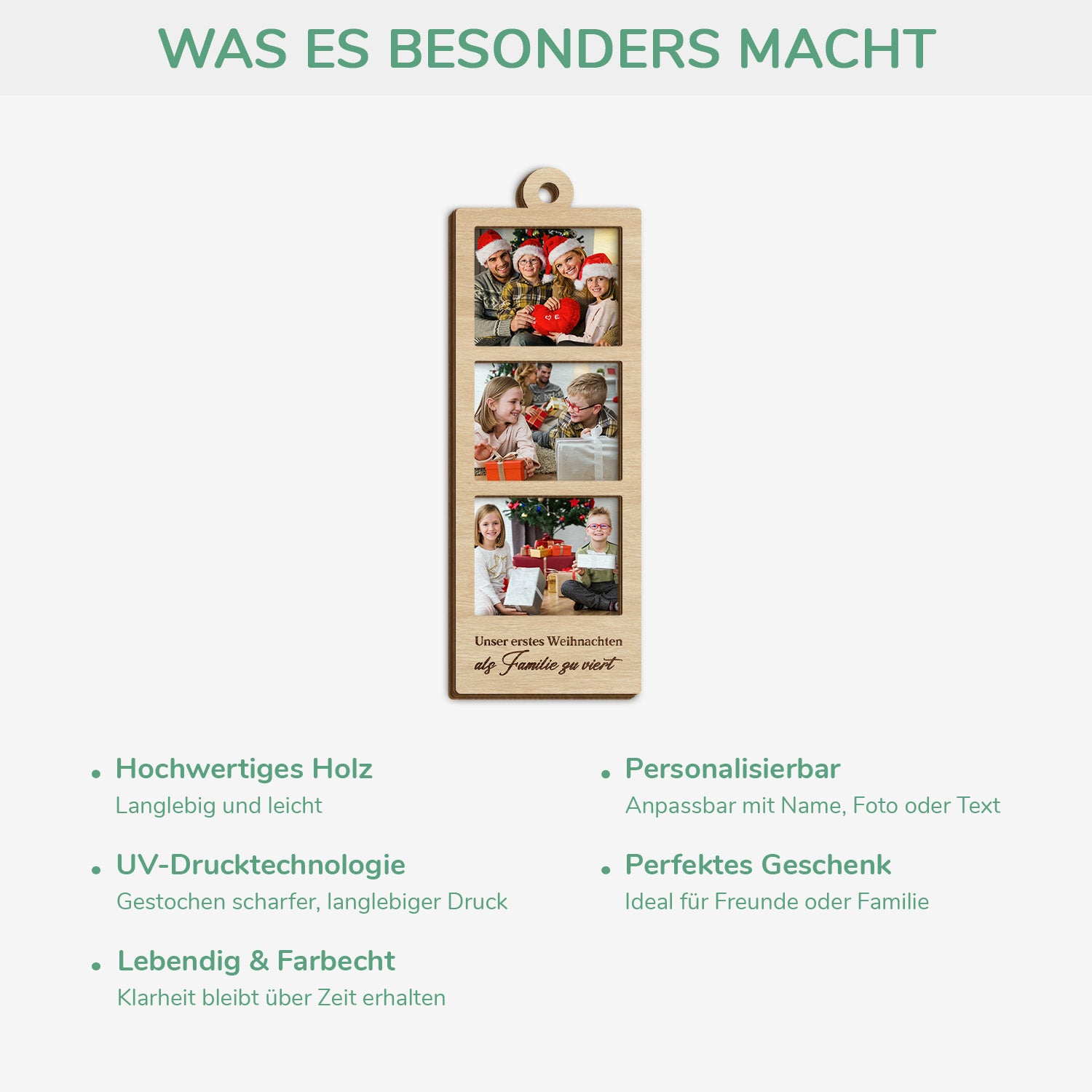 5673OGE4 frohlich und besinnlich personalisierte 2 schicht holz ornamente weihnachten familie mit foto 5673O6MMI