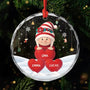 5682OGE1 oma mama kinder personalisierter weihnachtsschmuck_ glas frauen 5682OKMNA