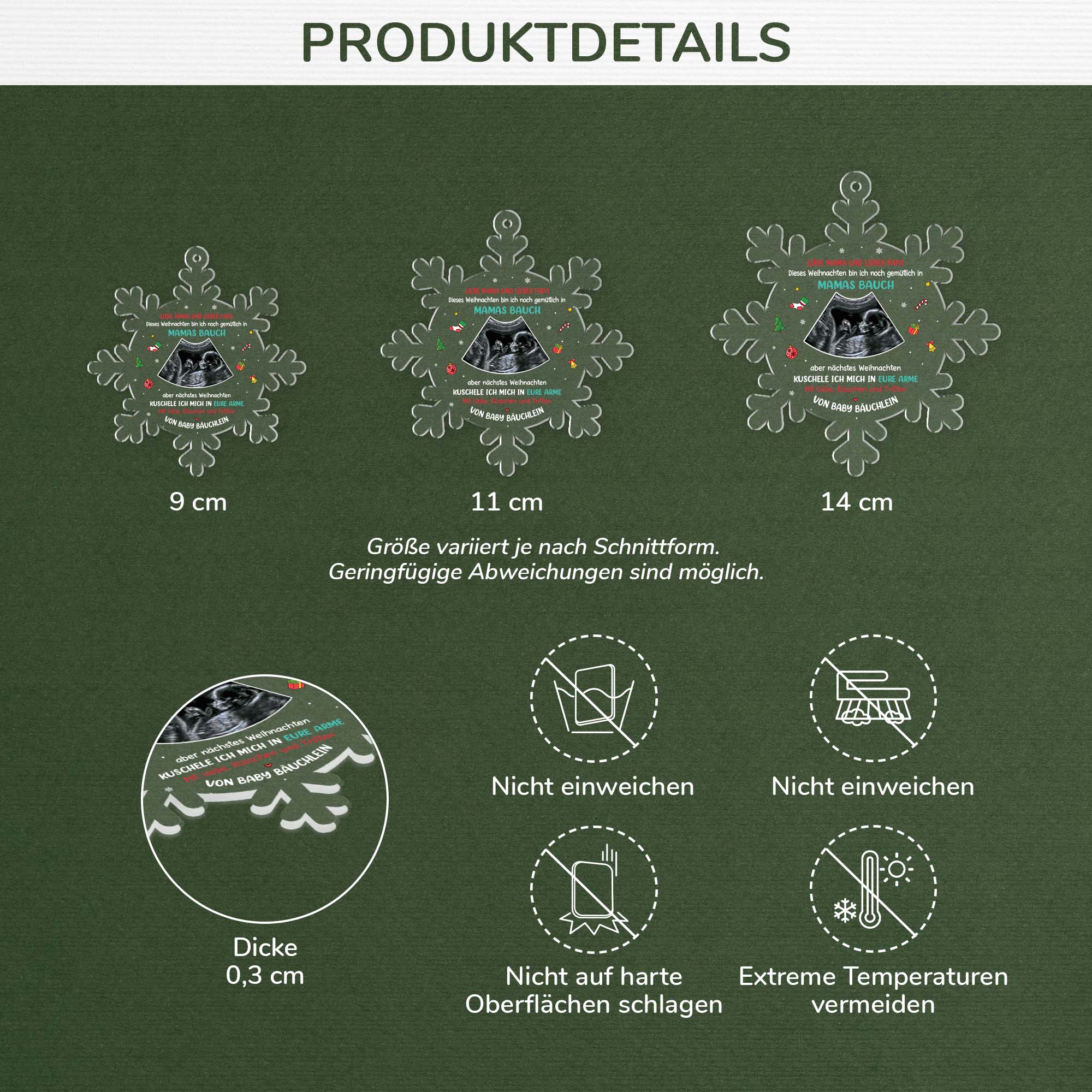 5694OGE3 mein erstes weihnachten_ personalisierter weihnachtsschmuck_ acryl mit foto fur werdende mama papa_ 5694OKUTA