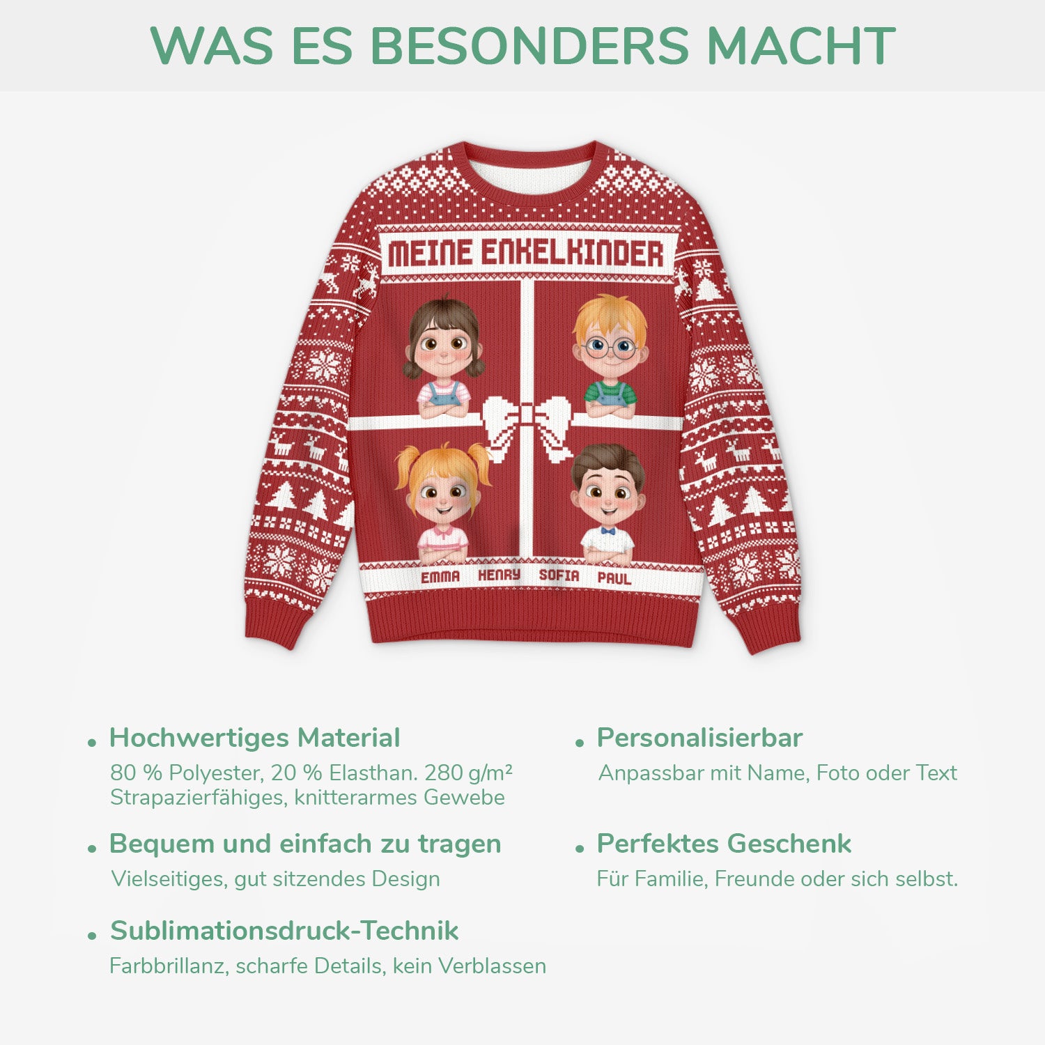 5714WGE5 weihnachten mit enkelkindern personalisierter weihnachtspullover_ oma opa 5714W6HMA