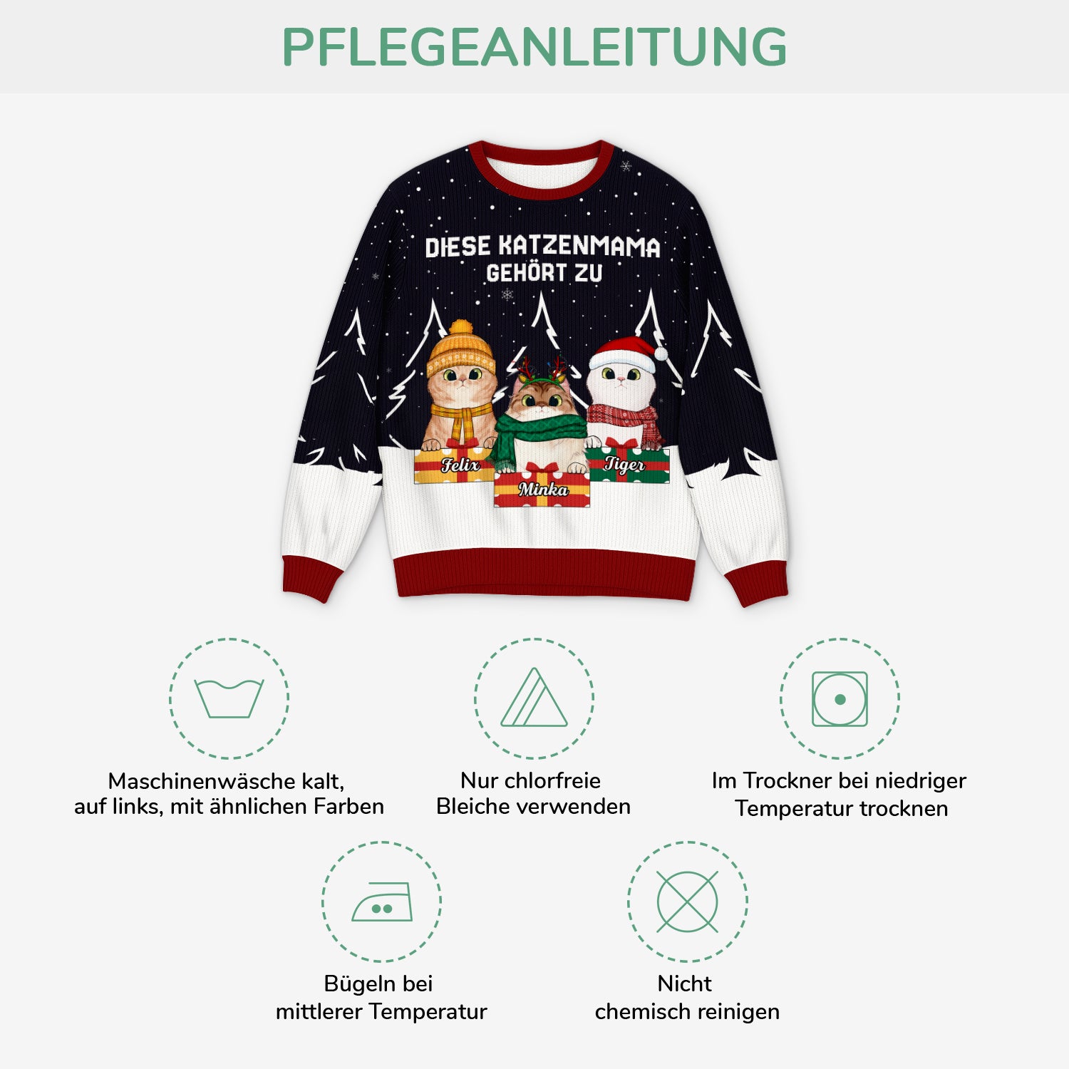 5716WGE4 diese katzenmama dieser katzenpapa gehort zu weihnachtspullover katze personalisiert_ 5716W6LCD