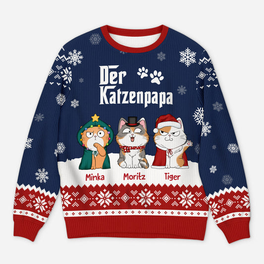 5719WGE1 diese katzenmama dieser katzenpapa weihnachtspullover katze personalisiert_ 5719W6TND