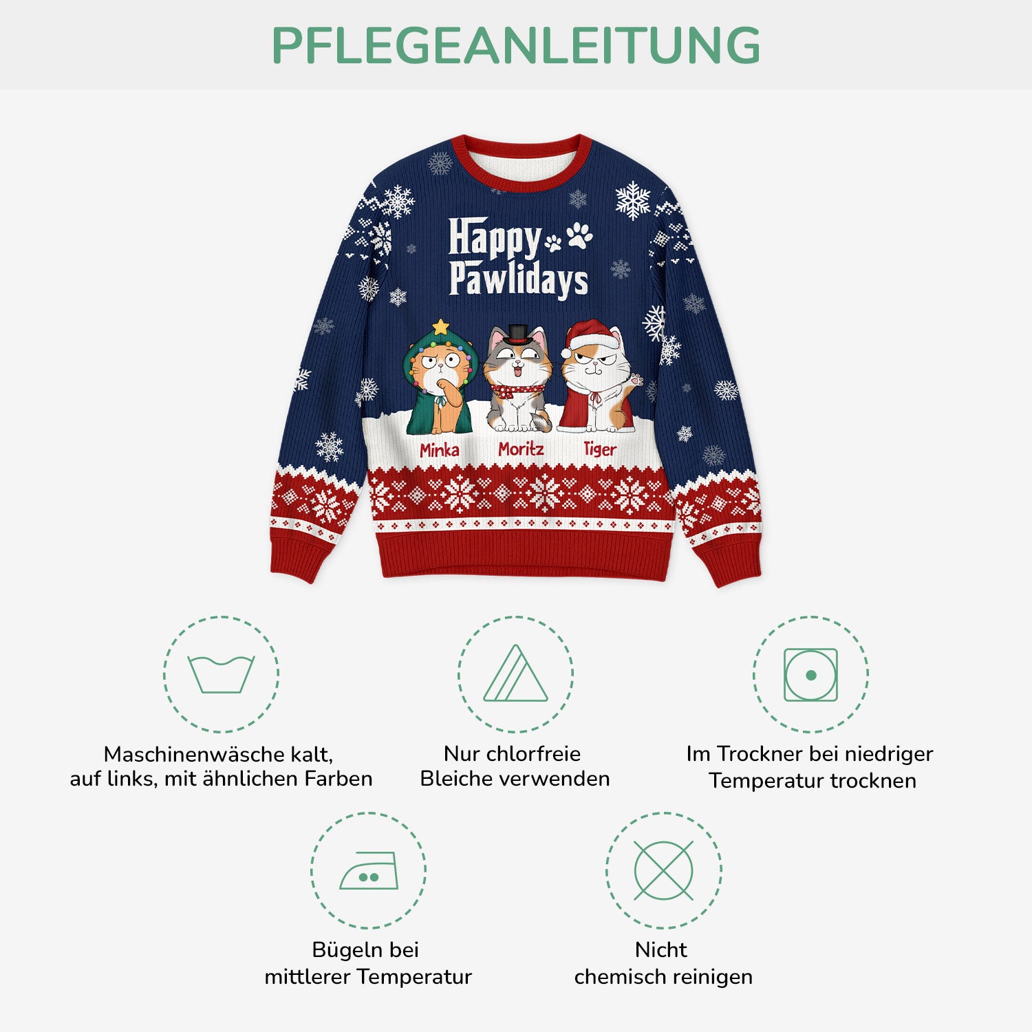 5719WGE4 diese katzenmama dieser katzenpapa weihnachtspullover katze personalisiert_ 5719W6TND