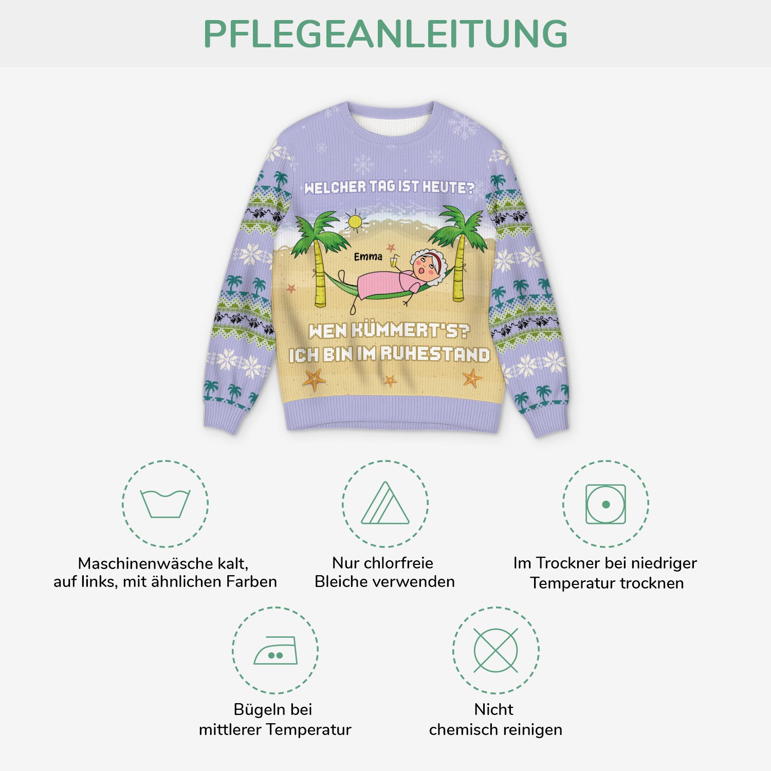5720WGE4 ich bin im ruhestand lustiger weihnachtspullover personalisiert_ rente 5720WKLTA