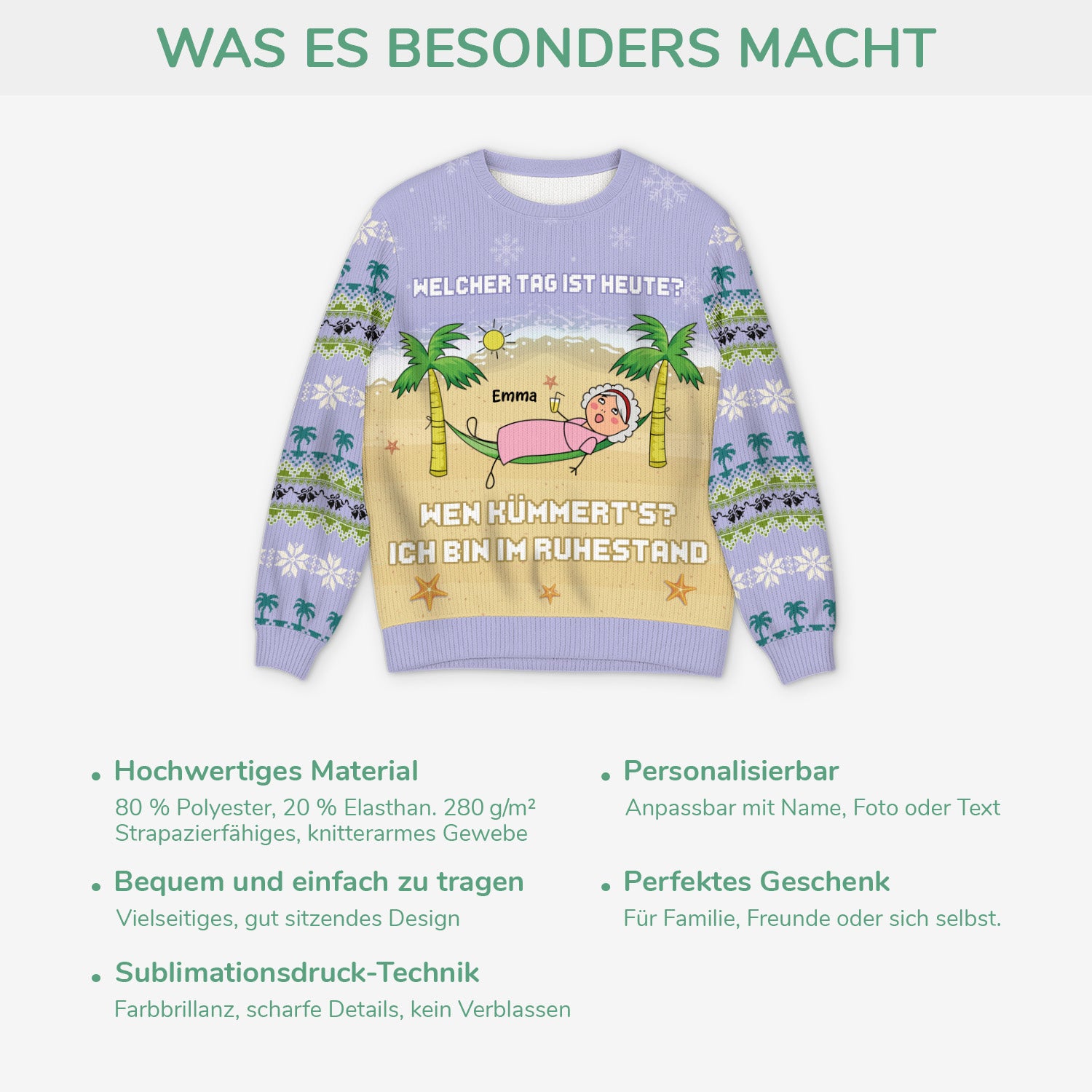 5720WGE5 ich bin im ruhestand lustiger weihnachtspullover personalisiert_ rente 5720WKLTA