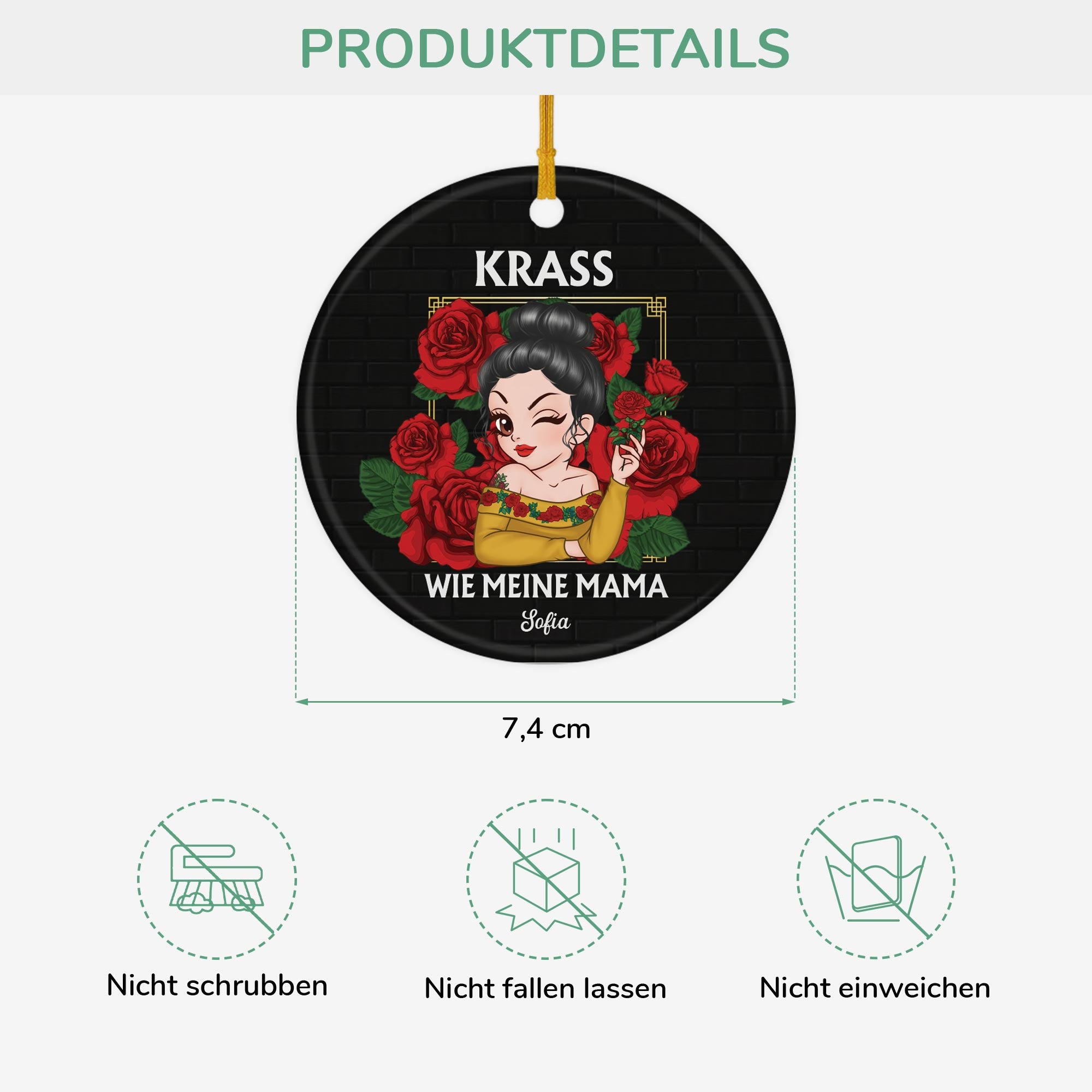 5725OGE3 krass wie meine mama personalisierte keramik ornamente frauen 5725O8ZAA