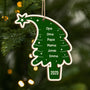 5737OGE1 weihnachtsbaum mit namen personalisierte 2 schicht holz ornamente weihnachten familie 5737O8QTI