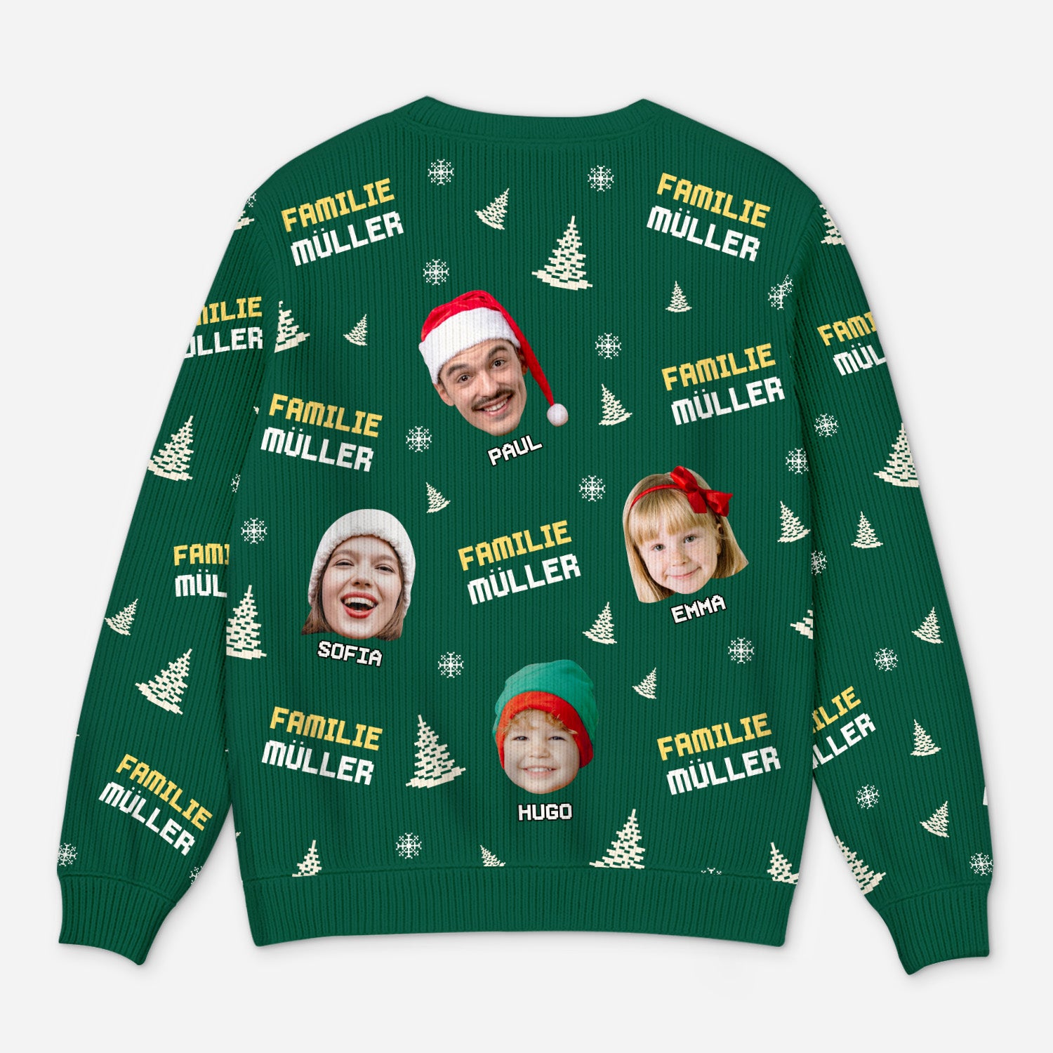 5743WGE3 familie mit gesicht lustiger weihnachtspullover familie personalisiert_ 5743WTMMI