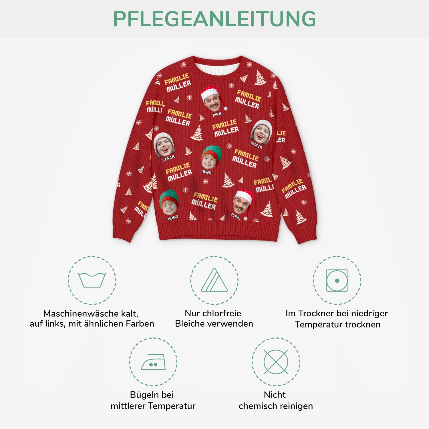5743WGE4 familie mit gesicht lustiger weihnachtspullover familie personalisiert_ 5743WTMMI