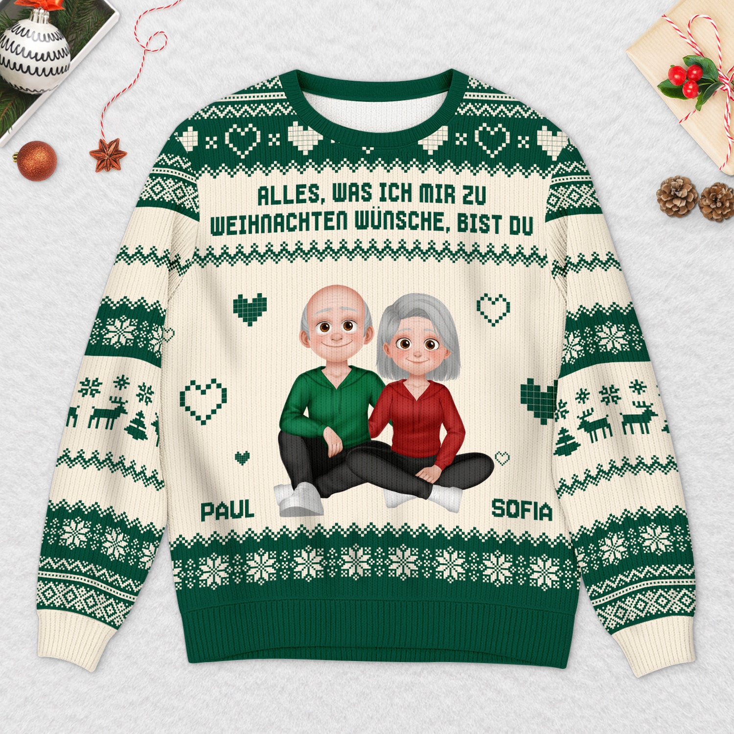 Christmas Pullover Partner Weihnachtspulli Weihnachten Familien