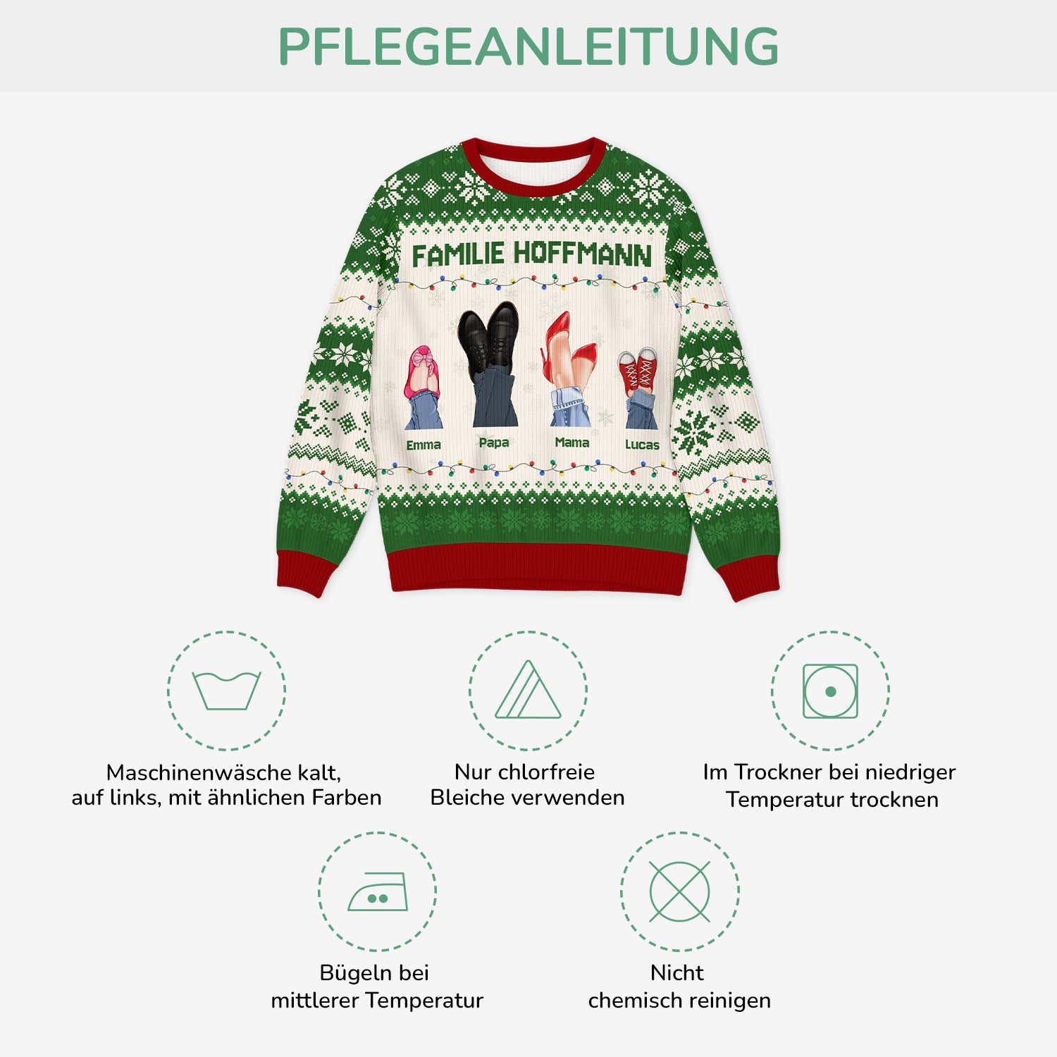 5761WGE4 die familie schuhe weihnachtspullover familie personalisiert_ 5761W8ZNI