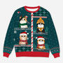 5772WGE1 bilderrahmen katzen weihnachtspullover katze personalisiert_ 5772WKYAD