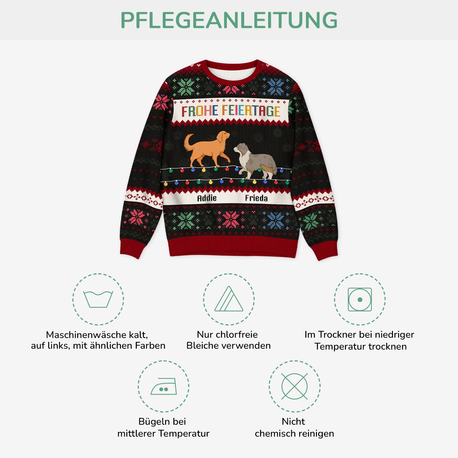 5774WGE4 frohliche weihnachten weihnachtspullover hund personalisiert_ 5774W8QNC