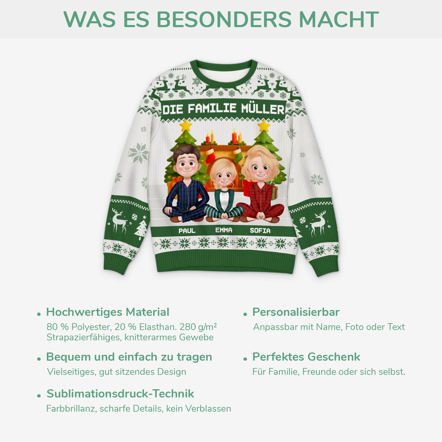 5783WGE5 die familie cartoon weihnachtspullover familie personalisiert_ 5783W8MZI