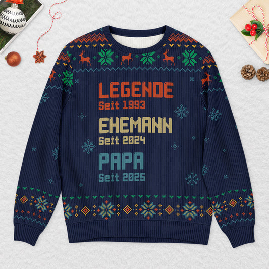 5785WGE2 legende ehemann papa opa personalisierter weihnachtspullover_ opa 5785W3HNB