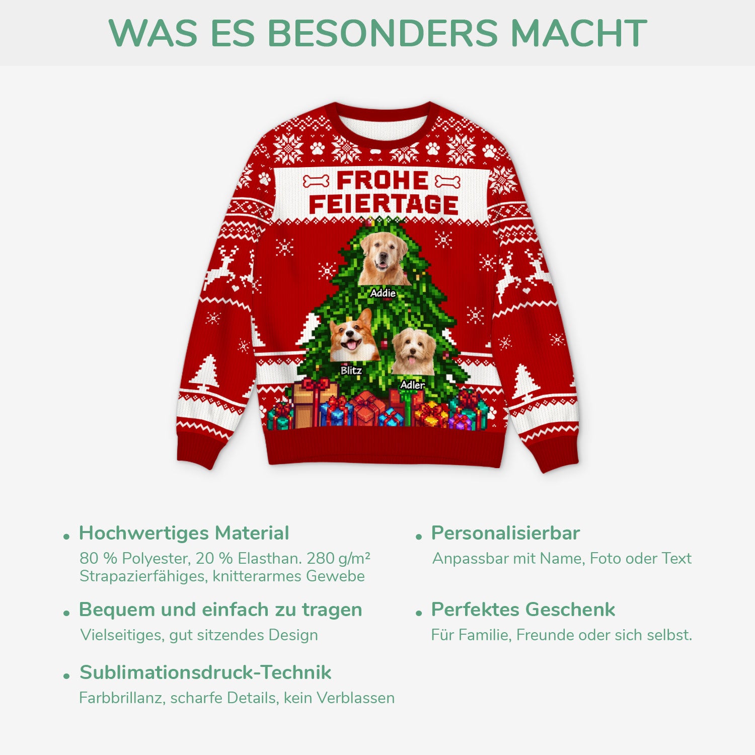 5787WGE5 frohe feiertage weihnachtspullover hund personalisiert_ mit fotos 5787WTQAC