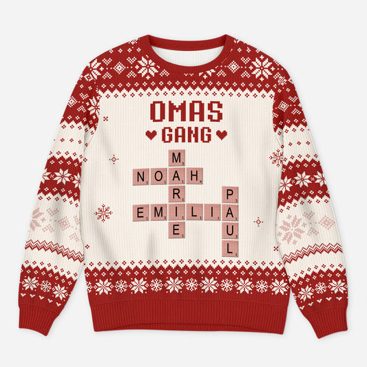 5794WGE1 omas opas gang personalisierte kreuzwortratsel weihnachtspullis_ oma opa 5794W