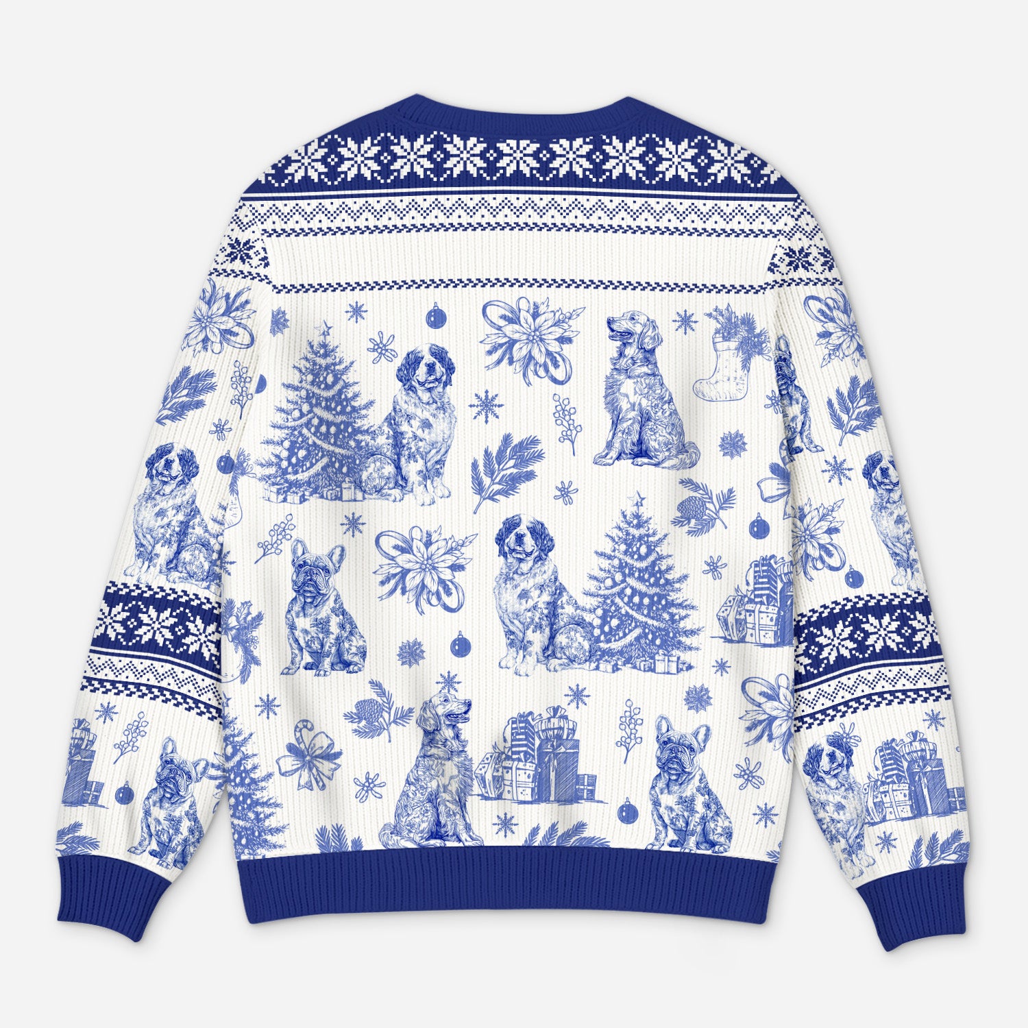 5799WGE3 hunde toile de jouy weihnachtspullover hund personalisiert_ 5799WTMMC