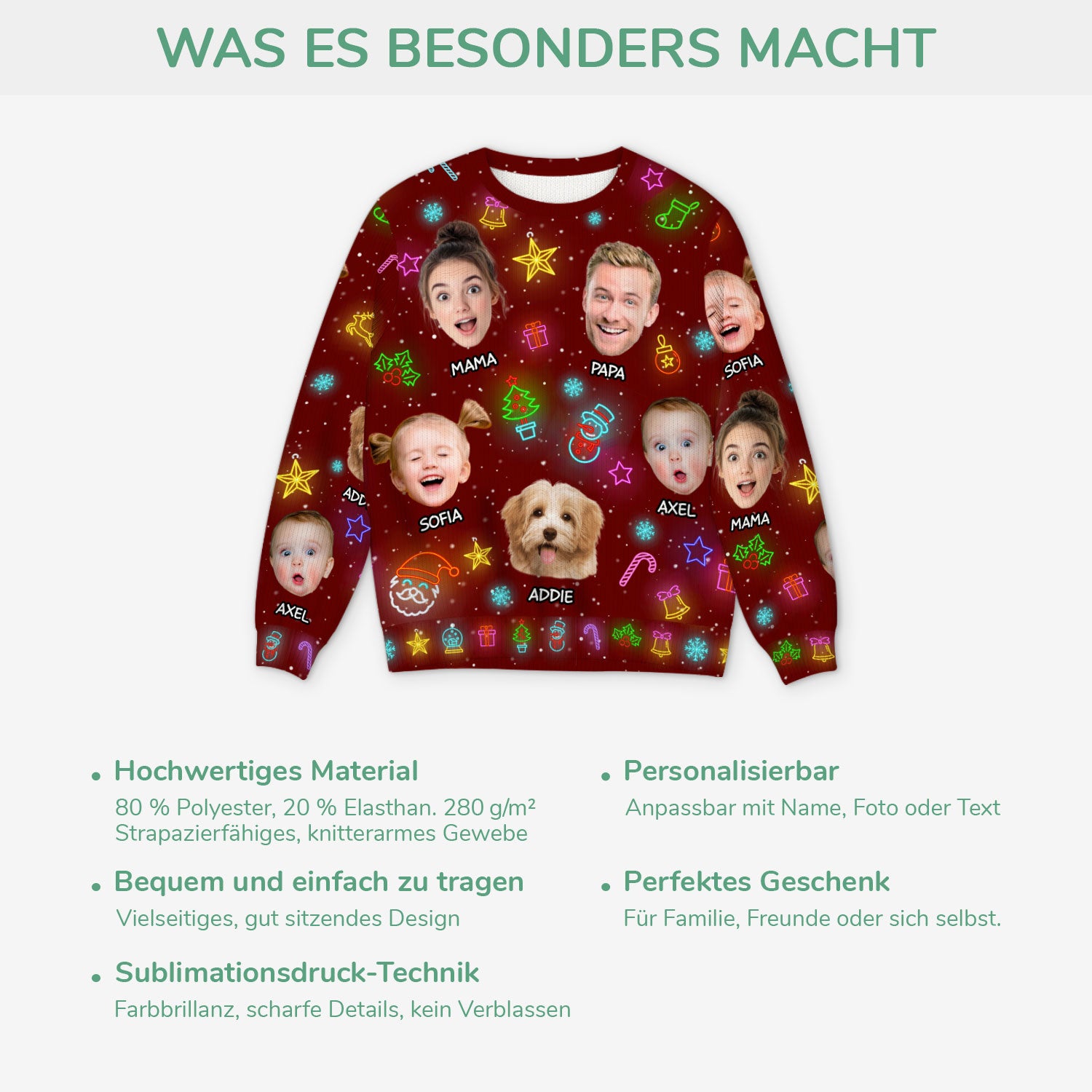 5801WGE5 familie mit gesicht weihnachtspullover familie personalisiert_ lustig 5801WTUAI