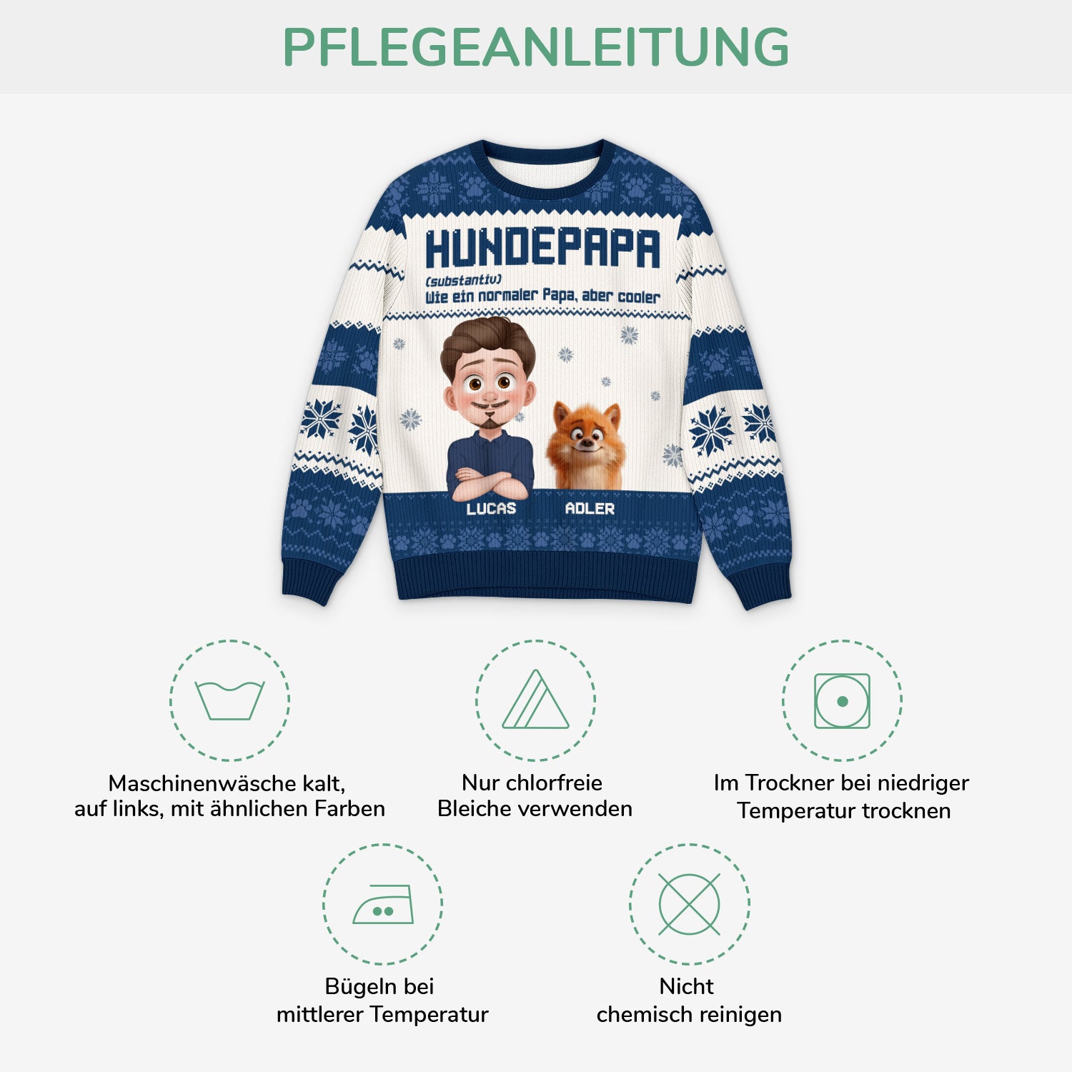 5803WGE4 hundepapa hundemama definition weihnachtspullover hund personalisiert_ 5803W3HZC