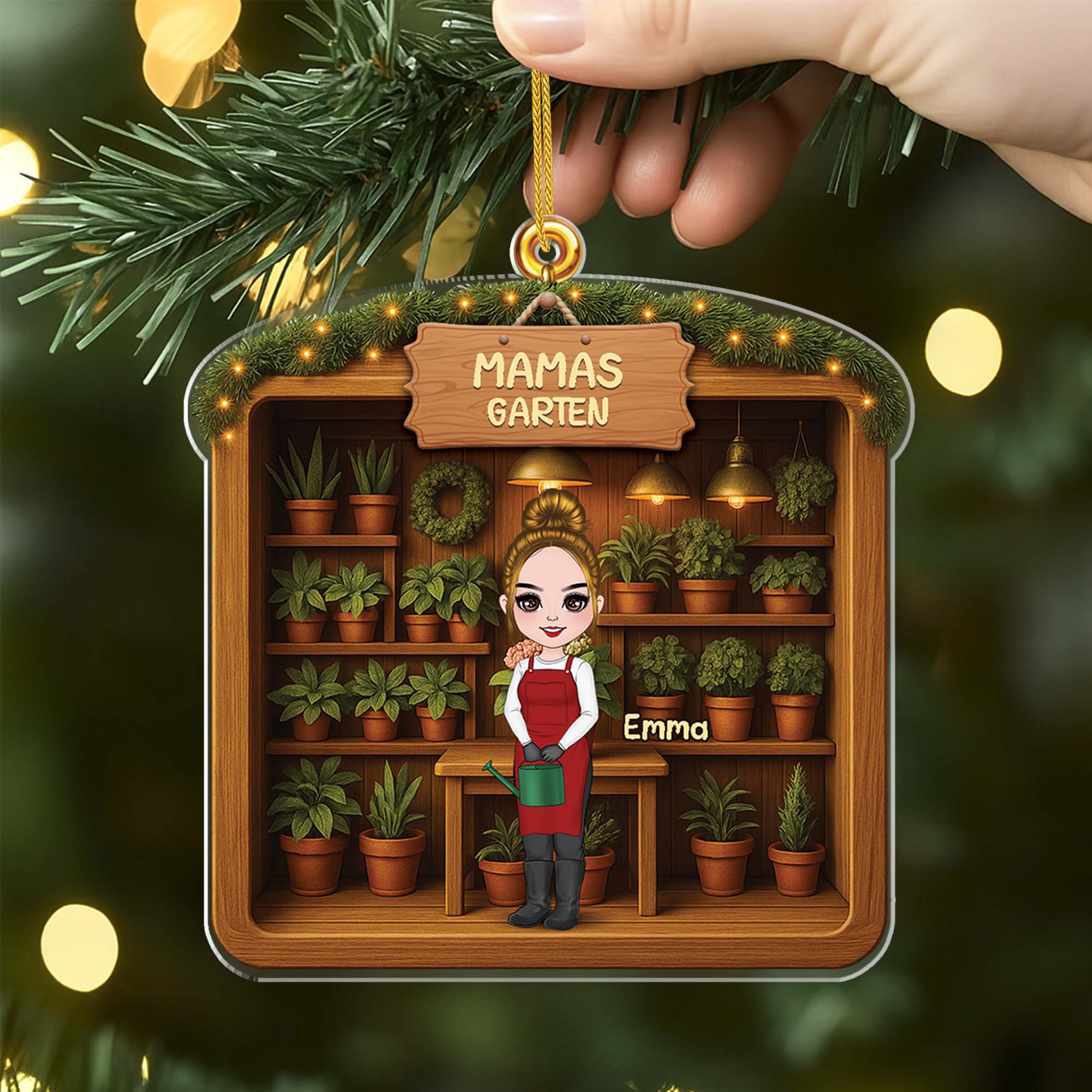 5805OGE2 3d druck effekt omas garten personalisierter weihnachtsschmuck acryl oma 5805OKQQH