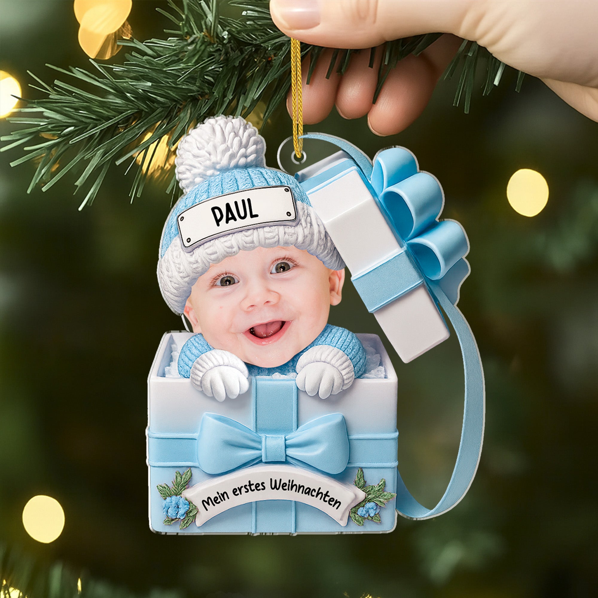 5807OGE2 3d druck effekt mein erstes weihnachten personalisierter weihnachtsschmuck acryl zur geburt eines babys 5807O8LMK