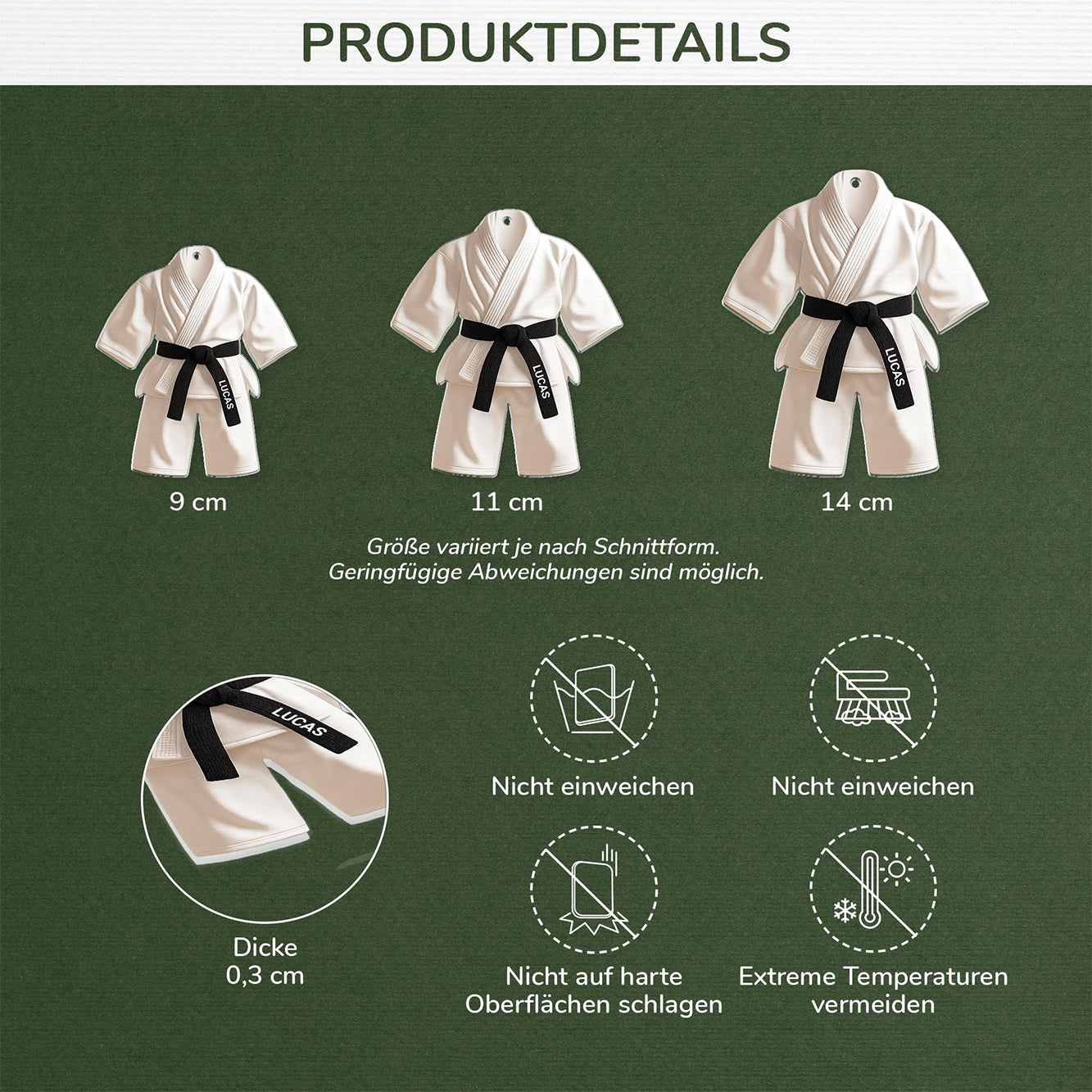 5808OGE3 3d druck effekt karate personalisierter weihnachtsschmuck acryl 5808O8HCB