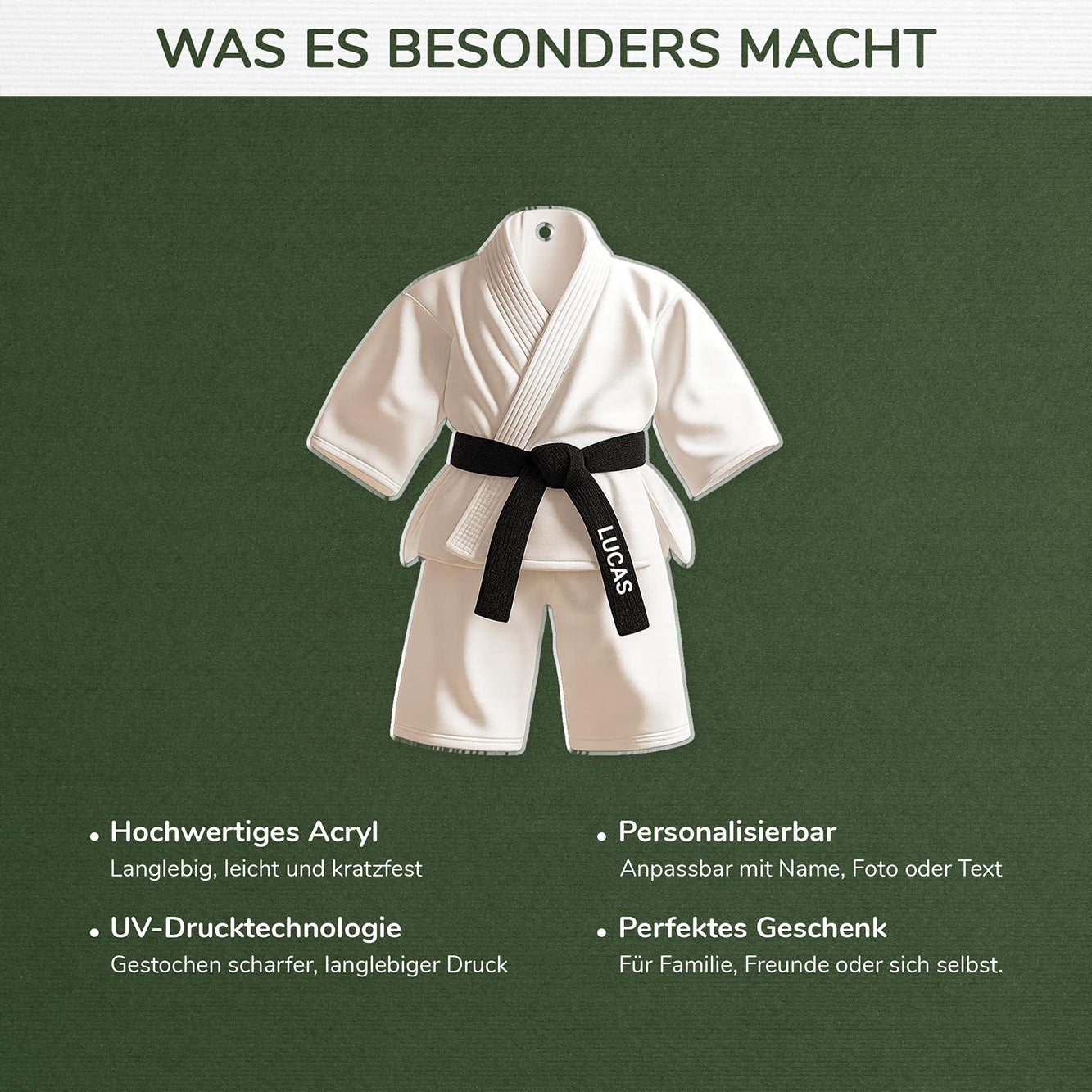 5808OGE4 3d druck effekt karate personalisierter weihnachtsschmuck acryl 5808O8HCB