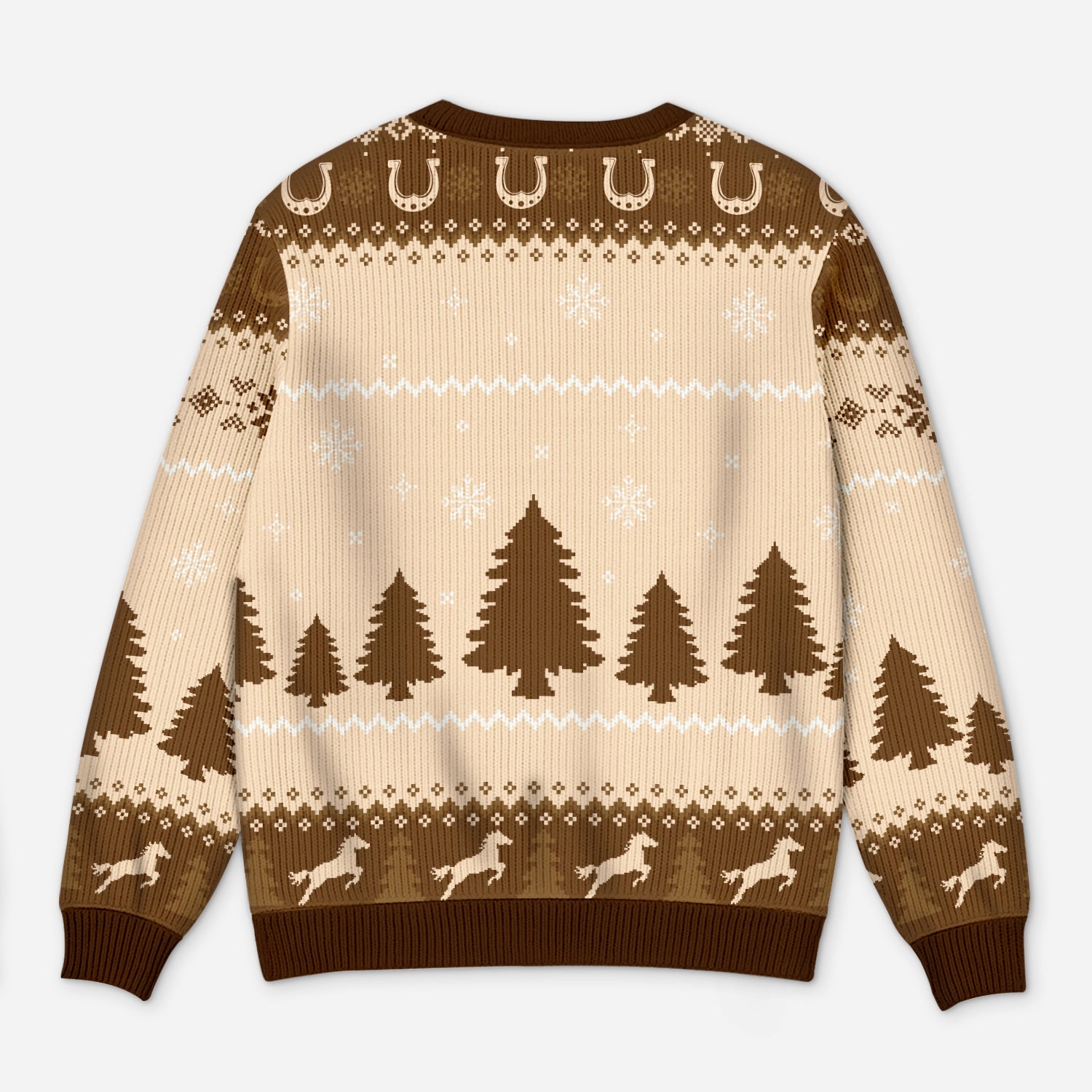 5830WGE3 pferde hinterlassen hufspuren in deinem herzen personalisierter weihnachtspullover pferd 5830W6TNA