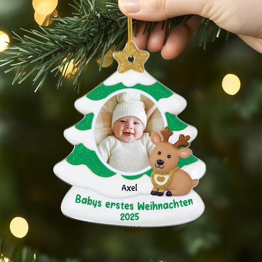 5838OGE2 erstes weihnachten_ personalisierter weihnachtsschmuck_ acryl mit foto zur geburt eines babys 5838O3ZAK