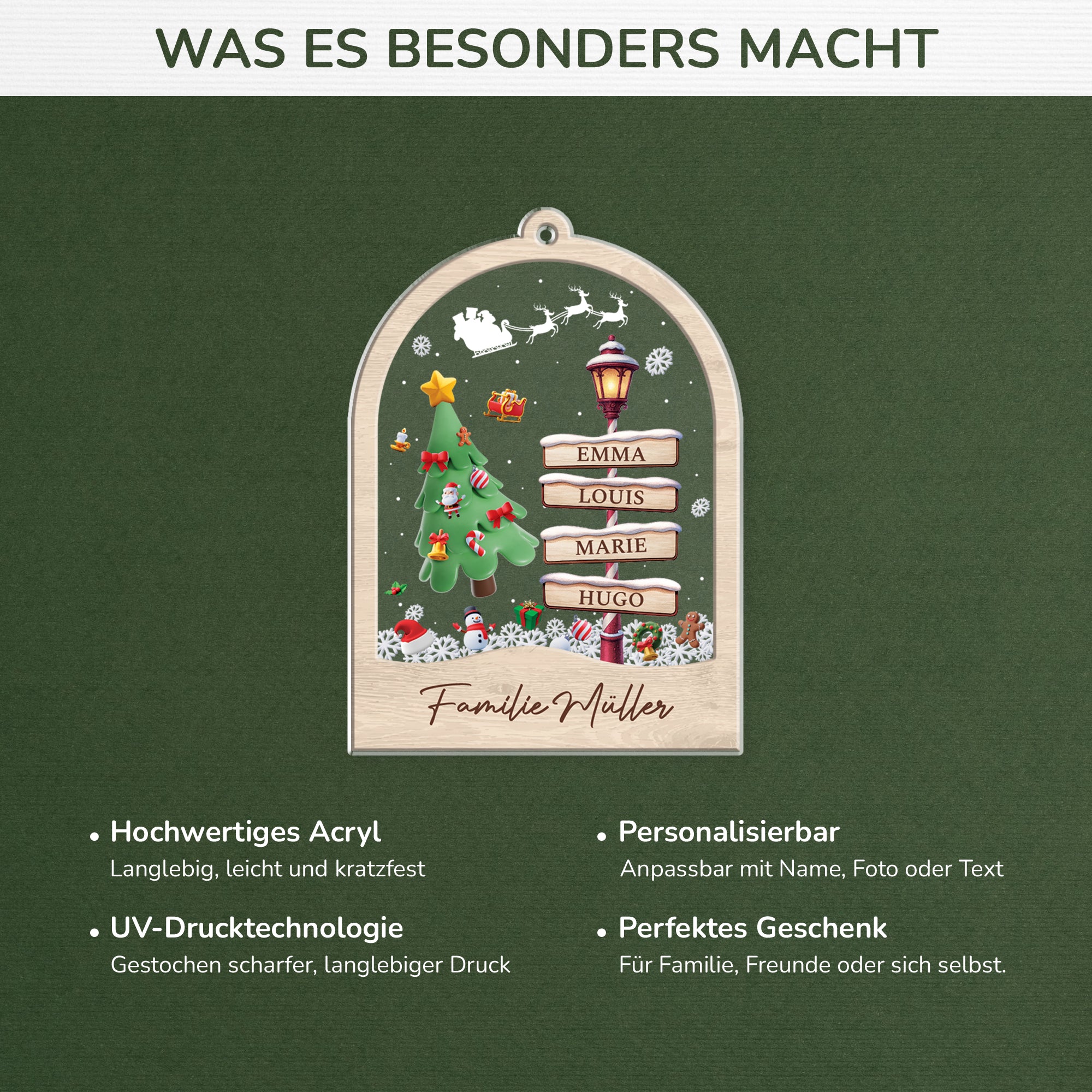5843OGE4 die familie strassenschilder personalisierter weihnachtsschmuck_ acryl familie 5843O8TNI