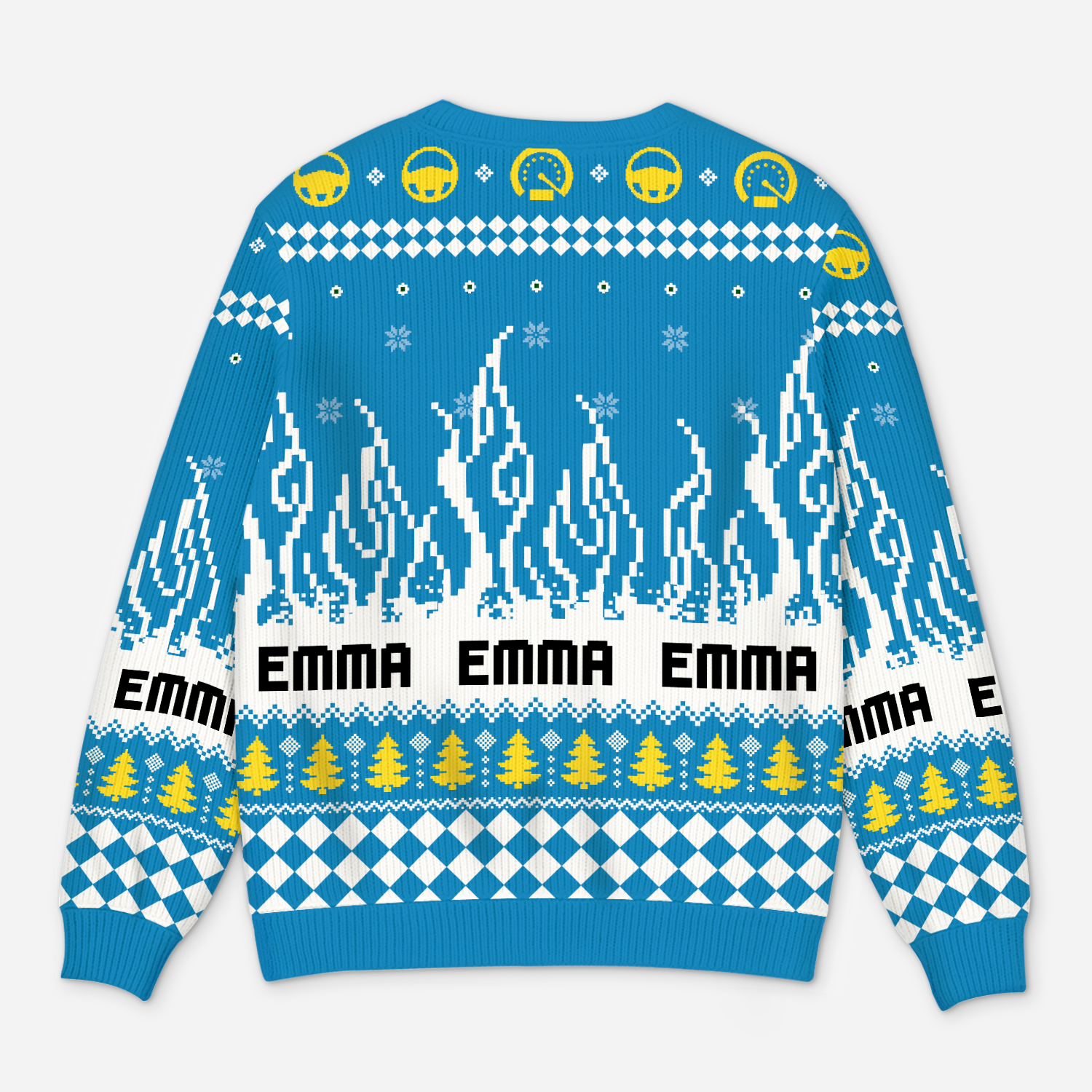 5847WGE3 kinder gokart personalisierter weihnachtspullover_ kind mit gesicht 5847WTQMK