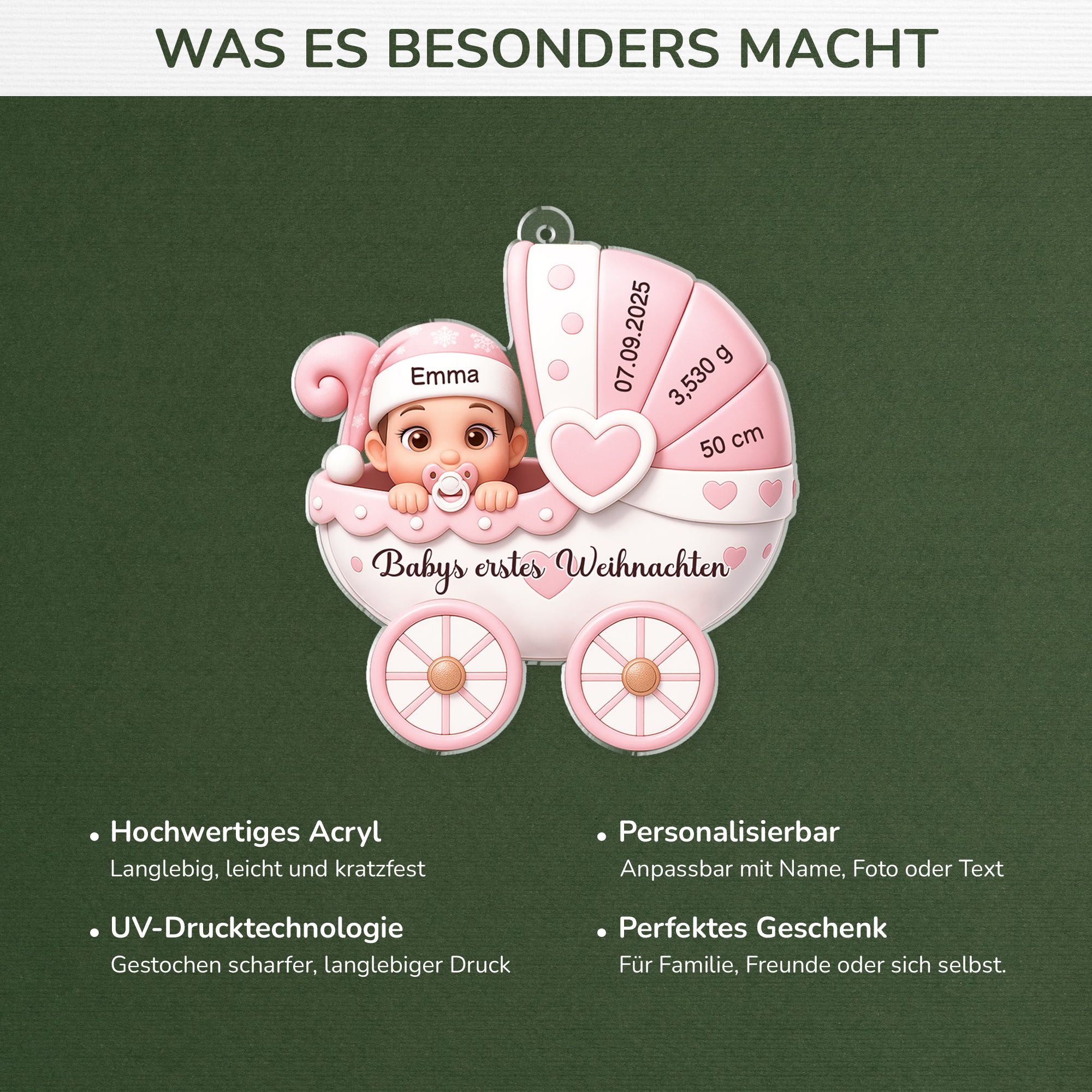 5850OGE4 3d druck effekt babys erstes weihnachten_ personalisierter weihnachtsschmuck_ acryl zur geburt 5850O8MNK