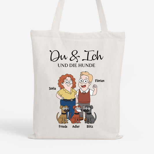5854BGE1 du ich und der hund personalisierte tragetaschen paare 5854BKQ7C_05b0e546 c499 4c7f 8eec dd6a2df1ee6a