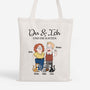 5854BGE1 du ich und die katze personalisierte tragetaschen paare 5854BKQ7D